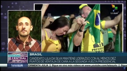 Encuesta brasileña reafirma liderazgo de Lula da Silva en segunda vuelta electoral