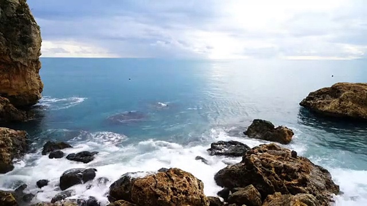 Relaxing music with  beauty of seas,a journey of joy,nature's calm speaks, Relax with sedative sea