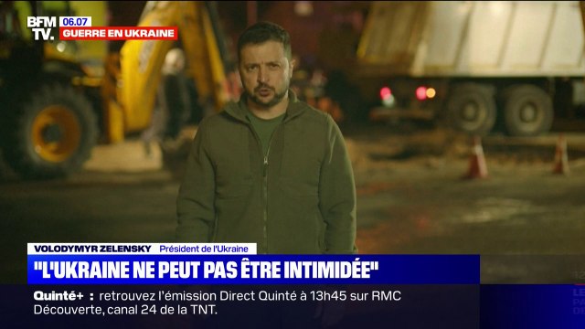 L'Ukraine n'est pas intimidée par les frappes russes, assure Zelensky
