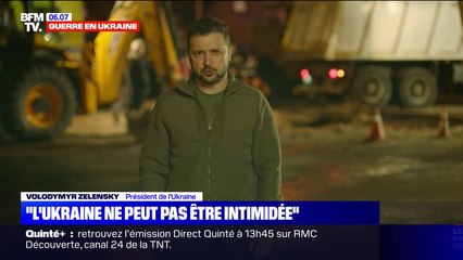 L'Ukraine n'est pas "intimidée" par les frappes russes, assure Zelensky
