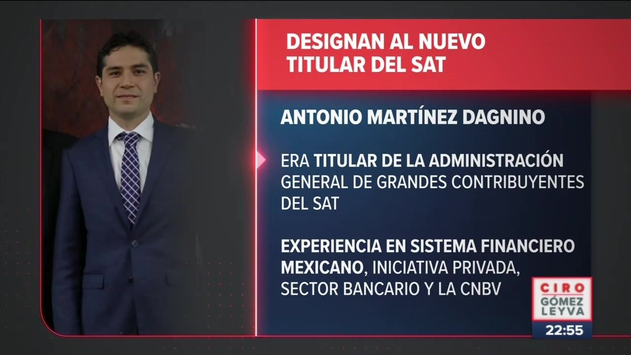 Antonio Martínez Dagnino será nuevo titular del SAT