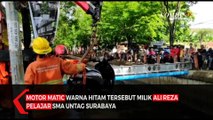 Diduga Ngantuk , Pelajar Kecelakaan Motor Masuk Sungai