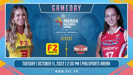 GAME 1 OCTOBER 11, 2022 | F2 LOGISTICS vs CHERY TIGGO CROSSOVERS | 2022 PVL REINFORCED CONFERENCE