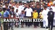 Rahul Gandhi Interacts With Children During Bharat Jodo Yatra At Chitradurga, Karnataka