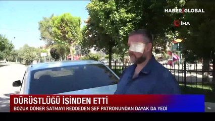 Pes dedirten olay: Bozuk döner satmak istemedi, dürüstlüğü işinden etti!