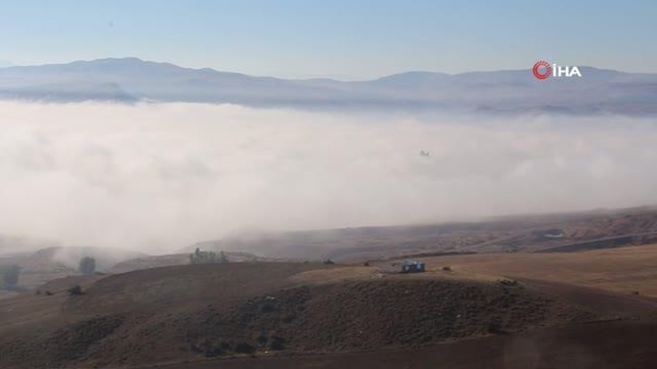 Sis denizi görenleri adeta mest etti