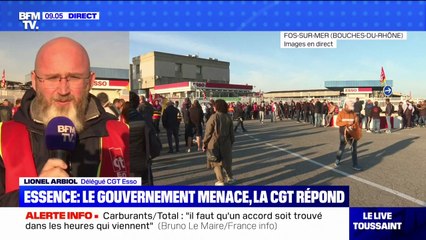 Lionel Arbiol, délégué CGT Esso: "La mobilisation continue, nous attendons un signe de la direction pour parler vraiment de la rémunération"