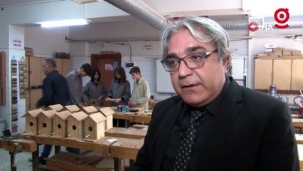 Atık malzemelerden kuş yuvaları yaptılar