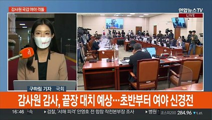야 "감사원 독립성 훼손"…여 "정쟁국감 그만"