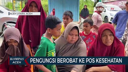 Terserang Penyakit Pengungsi Berobat ke Pos Kesehatan