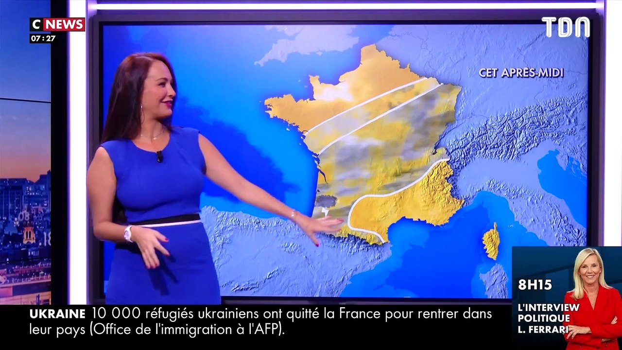 Cette présentatrice météo est prise d'un fou ri...