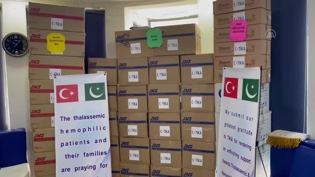 İSLAMABAD - TİKA'dan talasemi hastalığıyla mücadelede Pakistan'a ekipman desteği