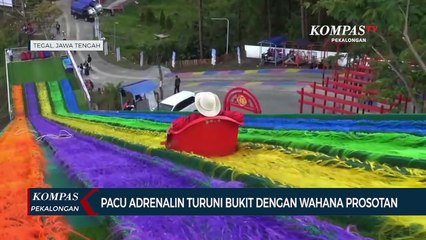 Pacu Adrenalin Turuni Bukit dengan Wahana Prosotan