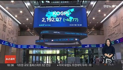 금리·전쟁 공포에 시장 또 급락…증안펀드 등판 임박