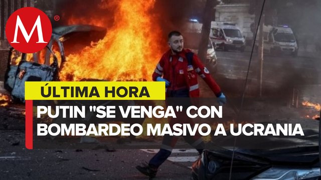 Rusia lanza bombardeos masivos contra ciudades de Ucrania, incluida Kiev