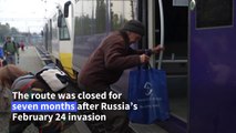 Defiant Ukraine reopens eastern rail link despite missiles