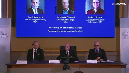 Trio from US awarded Nobel economics prize for work on financial crises