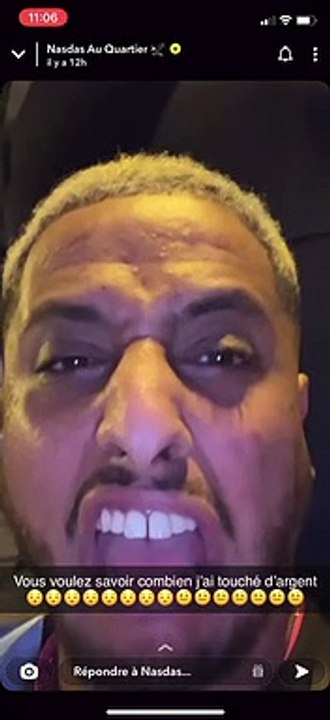 Nasdas dévoile son salaire grâce aux nouvelles pubs Snapchat.