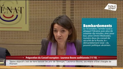 Situation de l'Ukraine, énergie et relations extérieures : Laurence Boone auditionnée