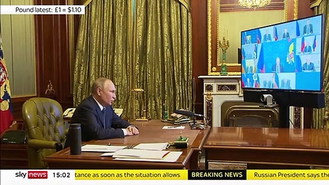 Ukraine War- Russian missiles rain down on Ukrainian cities - as Putin warns Kyiv