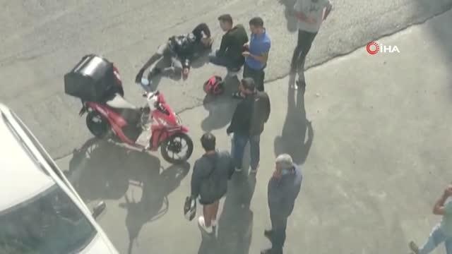 Son dakika haberi: Arnavutköy'de otomobille motosiklet çarpıştı: 1 yaralı
