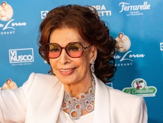 Glamour-Auftritt in Mailand: Sophia Loren feiert Restauranteröffnung
