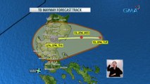 PAGASA: posibleng mag-landfall sa Aurora bukas ng gabi o sa Huwebes ng umaga ang Bagyong Maymay | 24 Oras