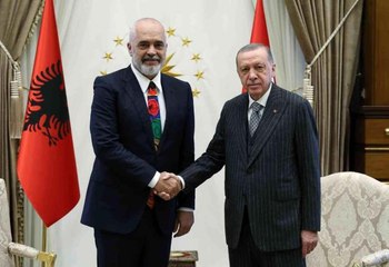 Cumhurbaşkanı Erdoğan, Arnavutluk Başbakanı Rama'yı kabul etti
