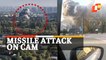 Missile Attack On Cam - Russian Missiles Pound Ukraine