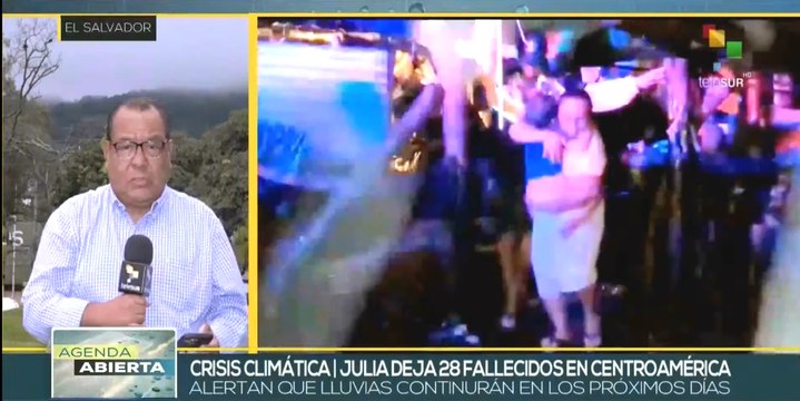 El Salvador evalúa daños ante paso del fenómeno meteorológico Julia