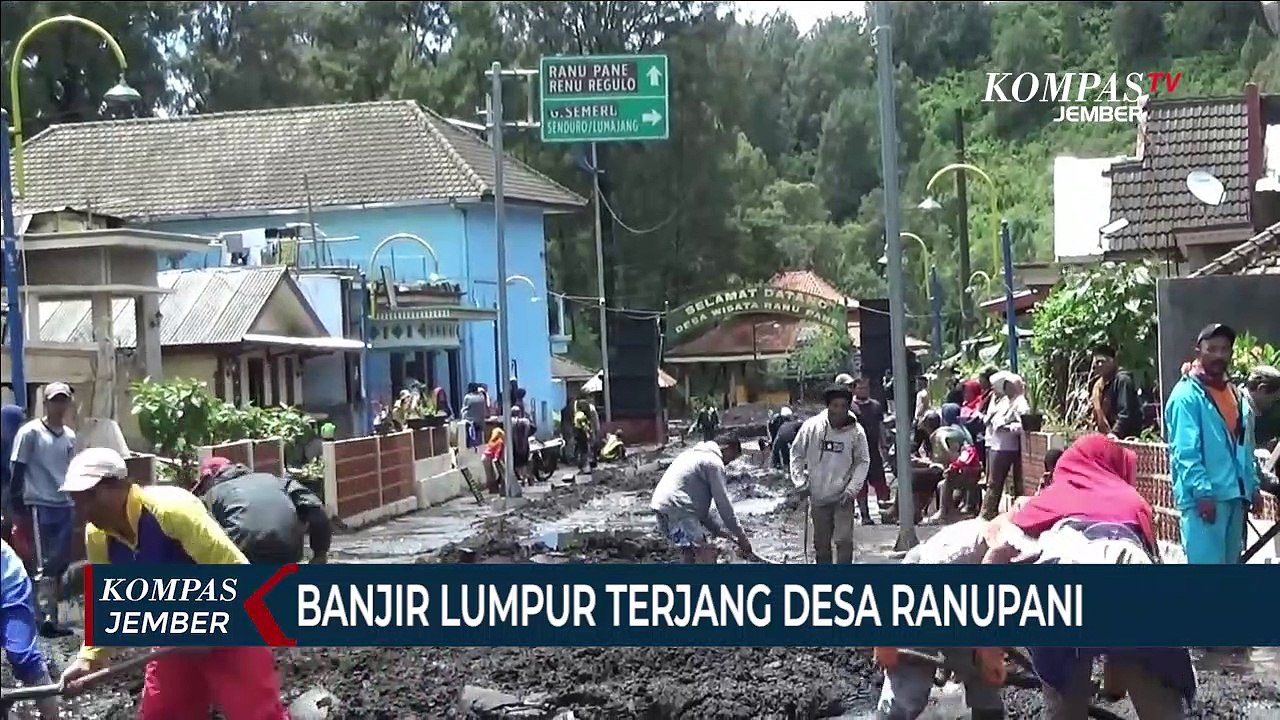 Banjir Lumpur Terjang Desa Ranupani, Rumah Dan Jalan Tertutup Lumpur