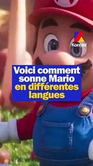 Comment sonne Mario en différentes langues ?