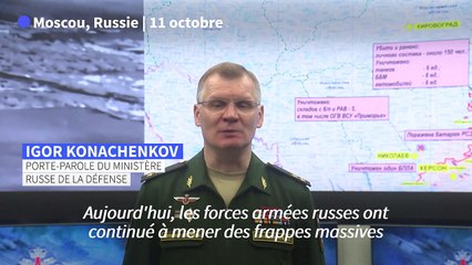 Ukraine: Moscou dit avoir mené de nouvelles frappes "massives"