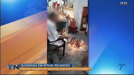 Mulher morre queimada em ritual religioso
