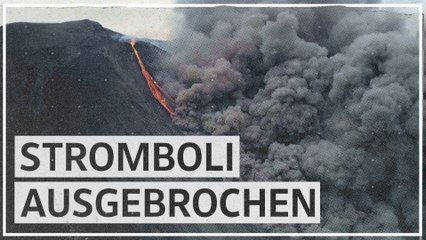 Vulkan Stromboli ausgebrochen