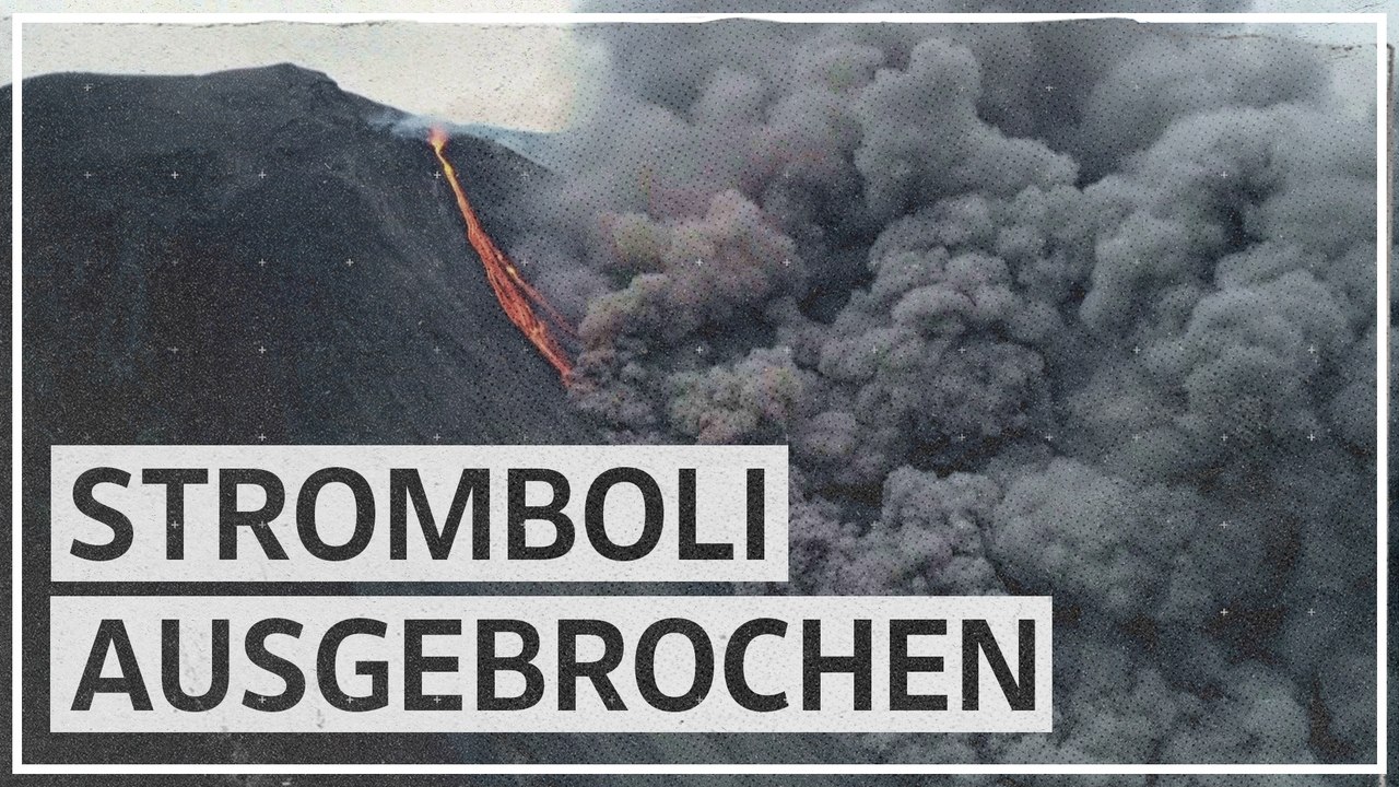 Vulkan Stromboli ausgebrochen