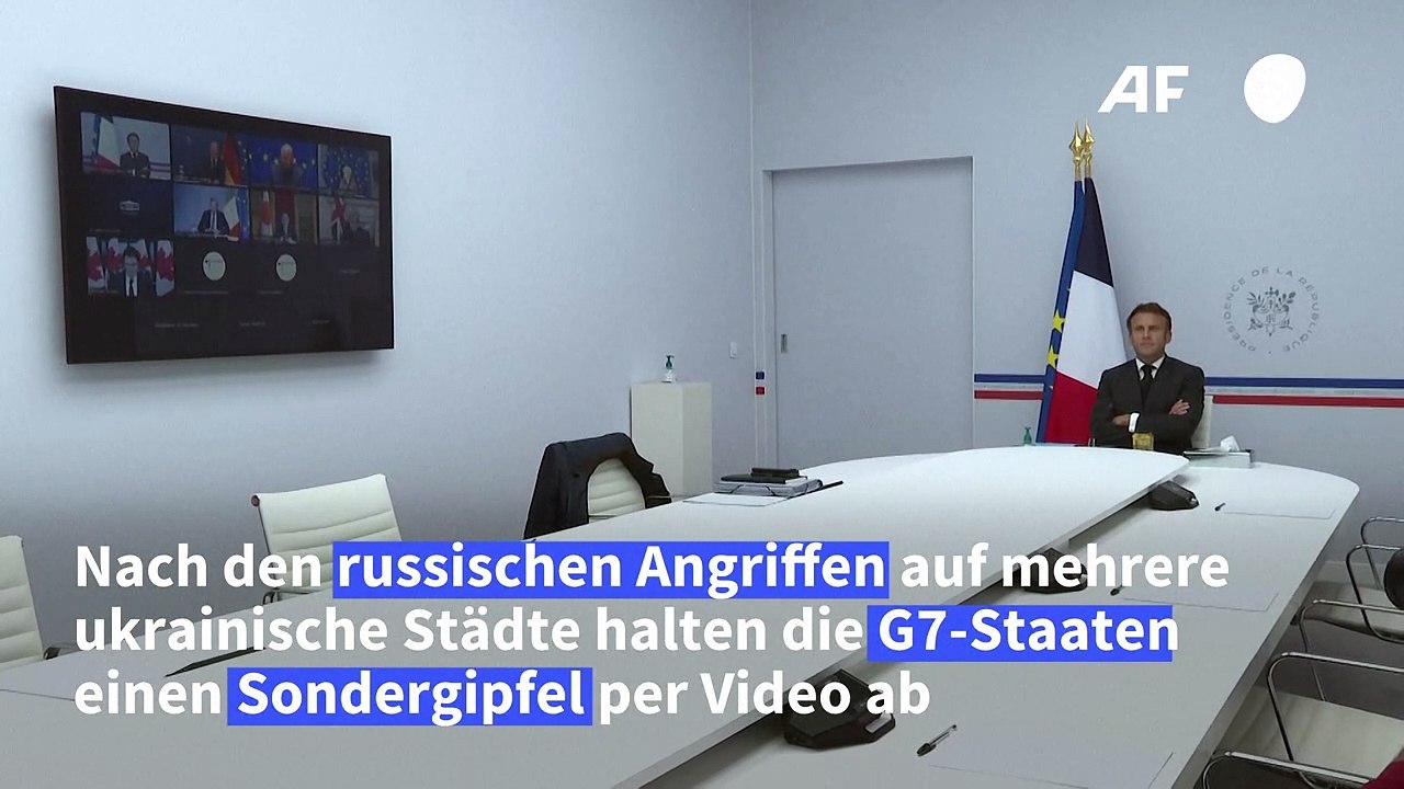 G7-Sondergipfel: Selenskyj bittet um Luftabwehrschirm