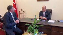Bakan Çavuşoğlu, Nicolae Georgescu ve beraberindeki heyet ile görüştü