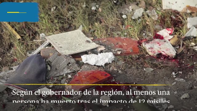 Doce misiles rusos caen sobre Zaporiyia y dejan al menos un muerto