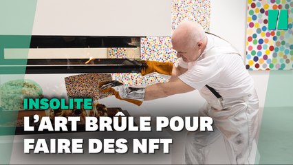 Damien Hirst brûle ses œuvres pour en faire des NFT