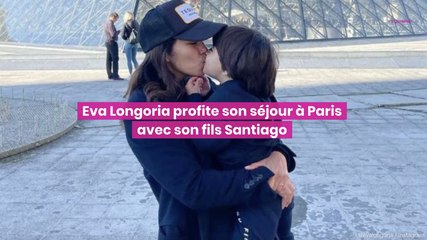Eva Longoria savoure son séjour à Paris avec son fils Santiago