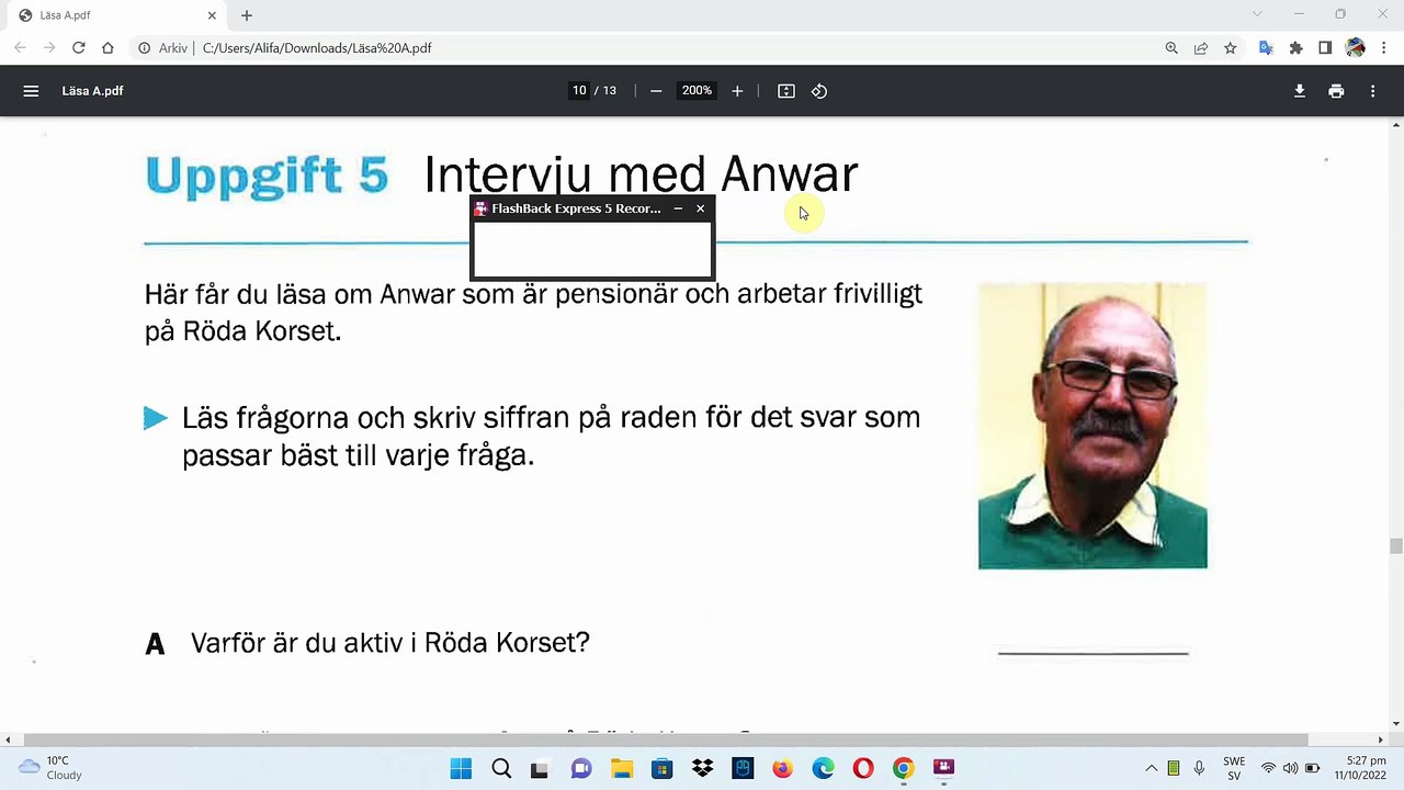 Nationella prov Läsförståelse Sfi Kurs D 2012 ...
