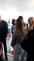 Princess of Wales cuddles baby Isaac during visit to Carrickfergus