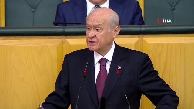 MHP Genel Başkanı Devlet Bahçeli, partisinin grup toplantısında açıklamalarda bulundu
