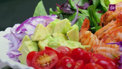 سلطه الجمبري مع الافوكادو