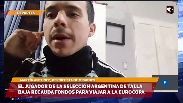 El jugador de la Selección Argentina de talla baja recauda fondos para viajar a la Eurocopa