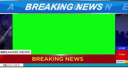No Copyright Breaking News Format Green Screen