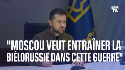 Guerre en Ukraine: Volodymyr Zelensky demande une mission d'observation internationale à la frontière bélarusse