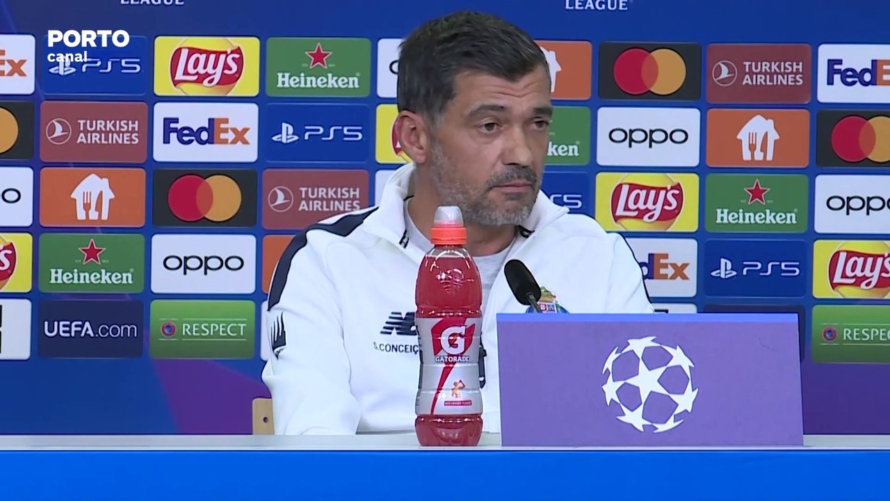 Sérgio Conceição: "Com as nossas forças vamos lutar até à exaustão para, mais uma vez, respeitar a história e o peso do FC Porto"