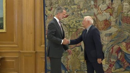 El Rey recibe en audiencia a Josep Borrell